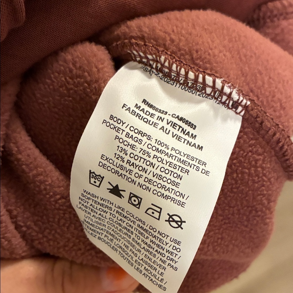 Nike Women's Chocolate Brown Zip-Up Sweatshirt - Picture 4 of 6